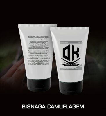 Camuflagem Bisnaga Preta 30 gr