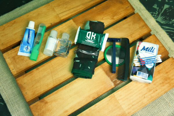 Itens que compõe o kit Higiene